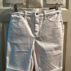 Chico’s White Denim Shorts, Size 1, NWT